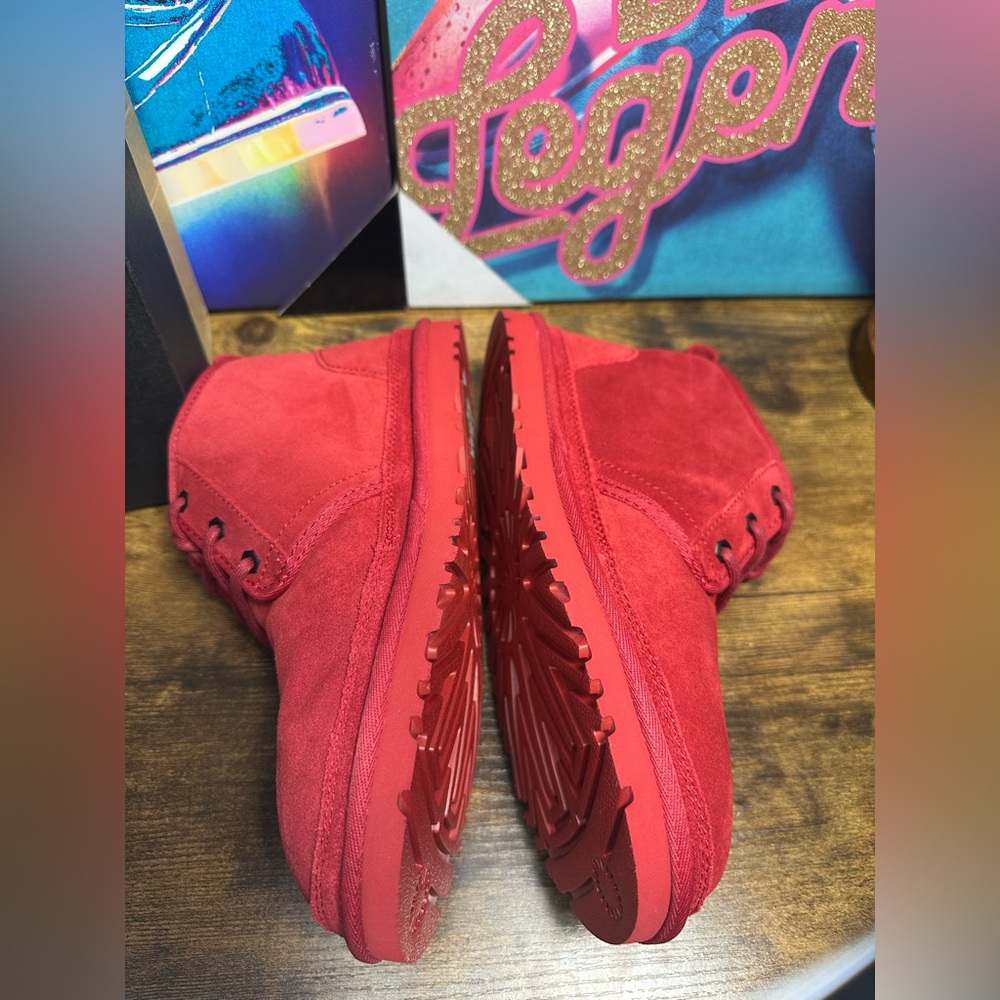 UGG Neumel Boot Samba Red Men size 8 - Picture 7 of 10